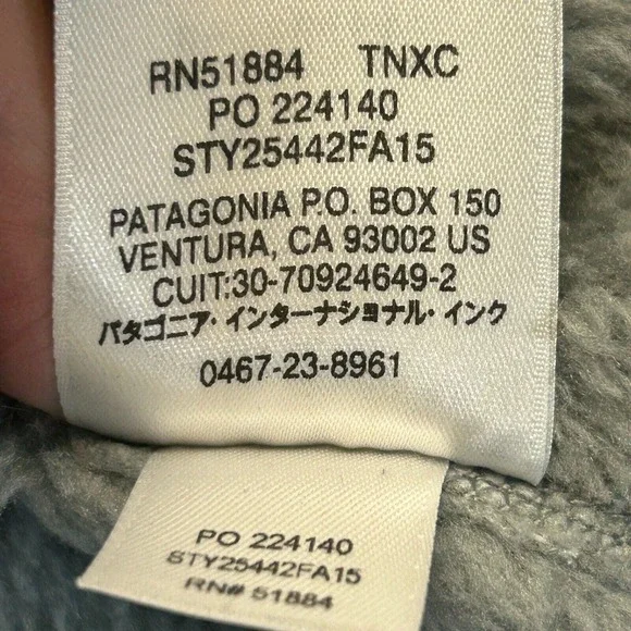 Patagonia Snap-T Fleece Pullover Women's Small Gray Purple Mock Polartec 25442 - Picture 10 of 11